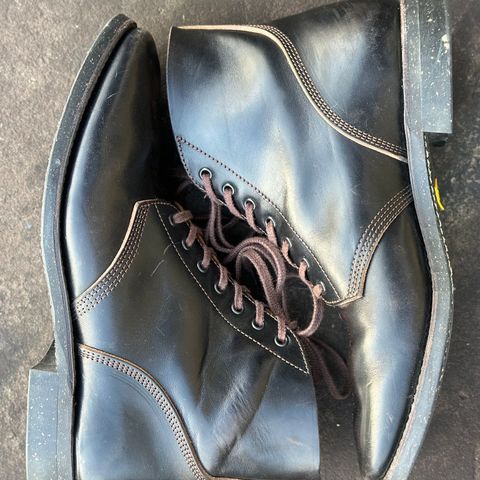 SKOOB M-43 Service Shoes in Black Italian Horsebutt