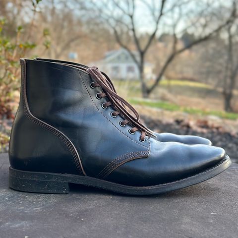 SKOOB M-43 Service Shoes in Black Italian Horsebutt