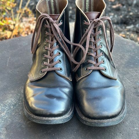 SKOOB M-43 Service Shoes in Black Italian Horsebutt