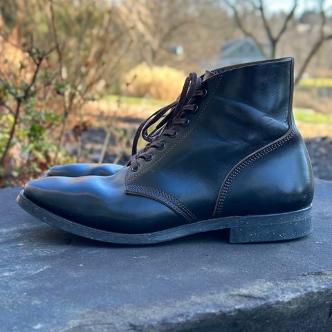 SKOOB M-43 Service Shoes in Black Italian Horsebutt