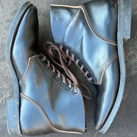 SKOOB M-43 Service Shoes in Black Italian Horsebutt