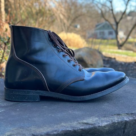 SKOOB M-43 Service Shoes in Black Italian Horsebutt
