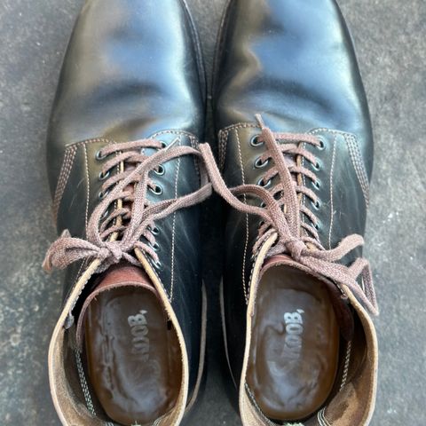 SKOOB M-43 Service Shoes in Black Italian Horsebutt