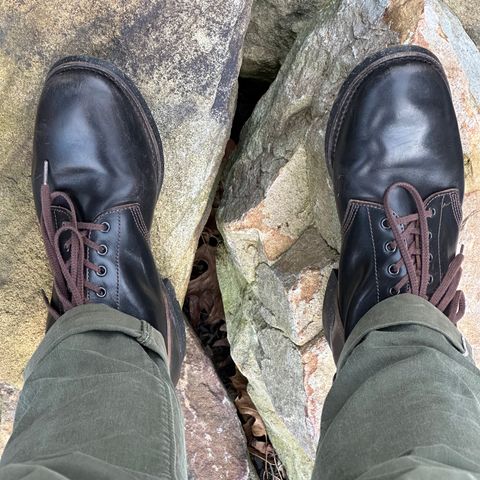 SKOOB M-43 Service Shoes in Black Italian Horsebutt