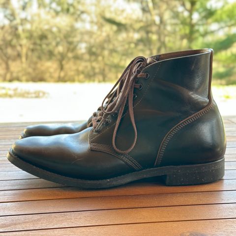 SKOOB M-43 Service Shoes in Black Italian Horsebutt