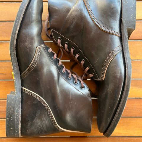 SKOOB M-43 Service Shoes in Black Italian Horsebutt