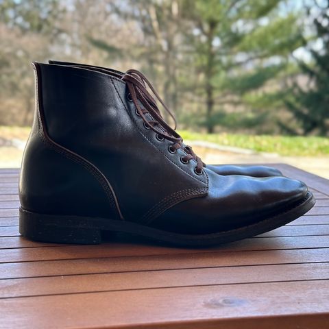 SKOOB M-43 Service Shoes in Black Italian Horsebutt
