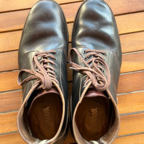 SKOOB M-43 Service Shoes in Black Italian Horsebutt