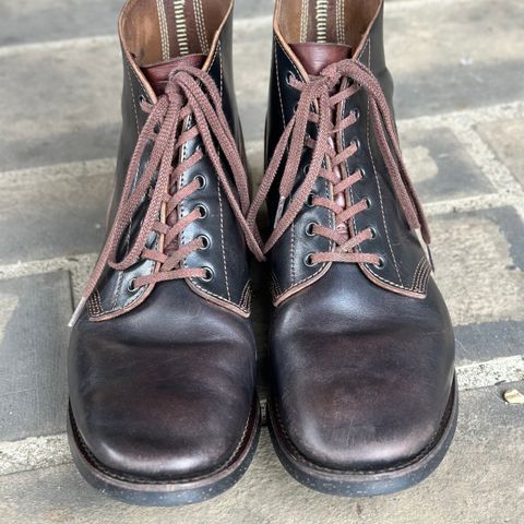 SKOOB M-43 Service Shoes in Black Italian Horsebutt