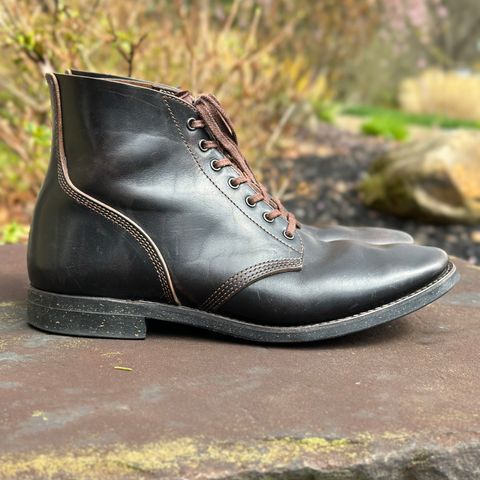 SKOOB M-43 Service Shoes in Black Italian Horsebutt