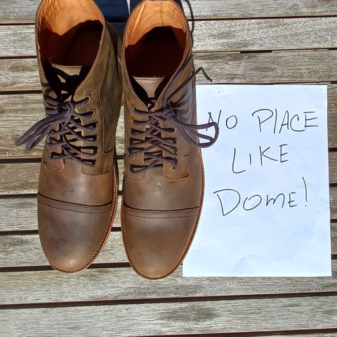 Patina Welted Brooklyn Boot in Unknown Leather
