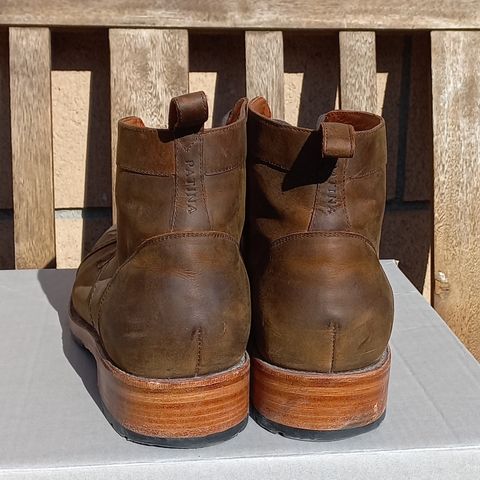 Patina Welted Brooklyn Boot in Unknown Leather
