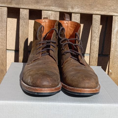 Patina Welted Brooklyn Boot in Unknown Leather