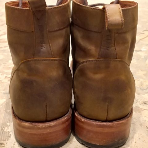 Patina Welted Brooklyn Boot in Unknown Leather