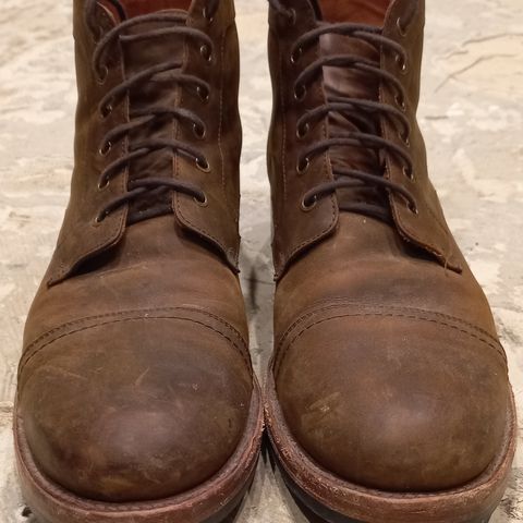 Patina Welted Brooklyn Boot in Unknown Leather