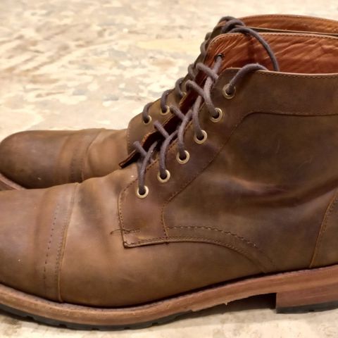 Patina Welted Brooklyn Boot in Unknown Leather