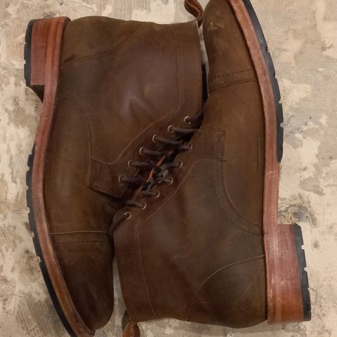 Patina Welted Brooklyn Boot in Unknown Leather