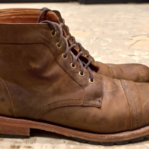 Patina Welted Brooklyn Boot in Unknown Leather