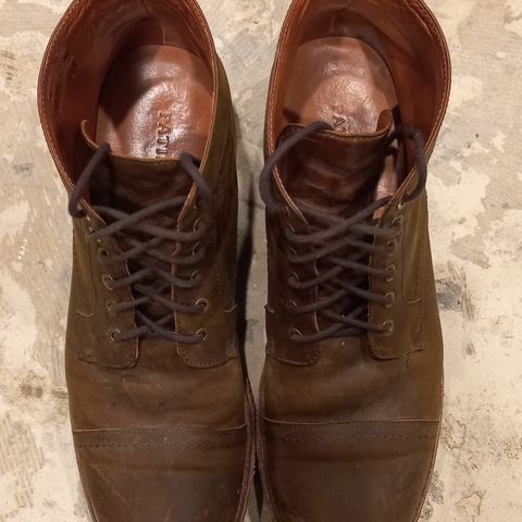 Patina Welted Brooklyn Boot in Unknown Leather