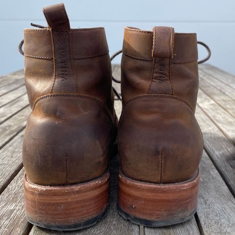 Patina Welted Brooklyn Boot in Unknown Leather