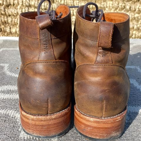 Patina Welted Brooklyn Boot in Unknown Leather