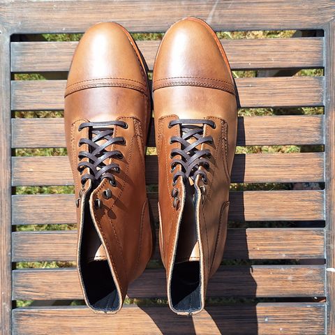 Thursday Captain in Horween Natural Chromexcel