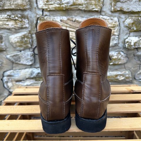 Fish Creek Moccasin Hardsole Boot in Horween Olive Chromexcel