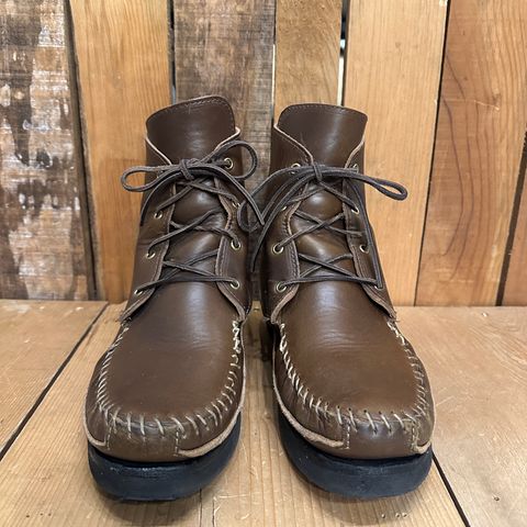 Fish Creek Moccasin Hardsole Boot in Horween Olive Chromexcel