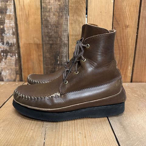 Fish Creek Moccasin Hardsole Boot in Horween Olive Chromexcel