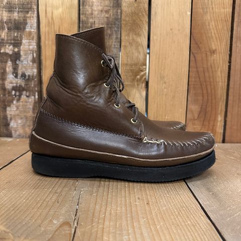 Fish Creek Moccasin Hardsole Boot in Horween Olive Chromexcel