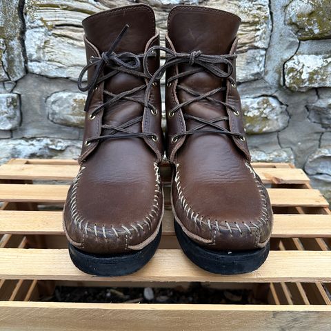 Fish Creek Moccasin Hardsole Boot in Horween Olive Chromexcel