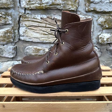 Fish Creek Moccasin Hardsole Boot in Horween Olive Chromexcel
