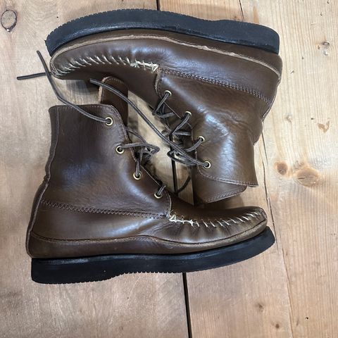 Fish Creek Moccasin Hardsole Boot in Horween Olive Chromexcel