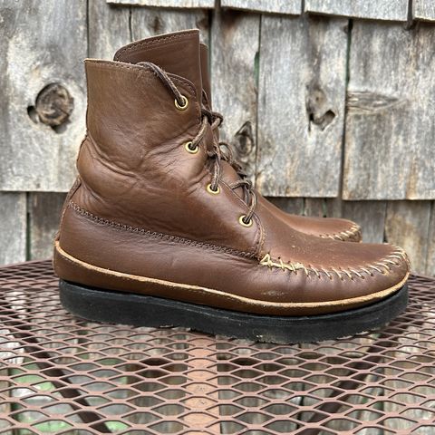 Fish Creek Moccasin Hardsole Boot in Horween Olive Chromexcel