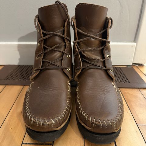 Fish Creek Moccasin Hardsole Boot in Horween Olive Chromexcel