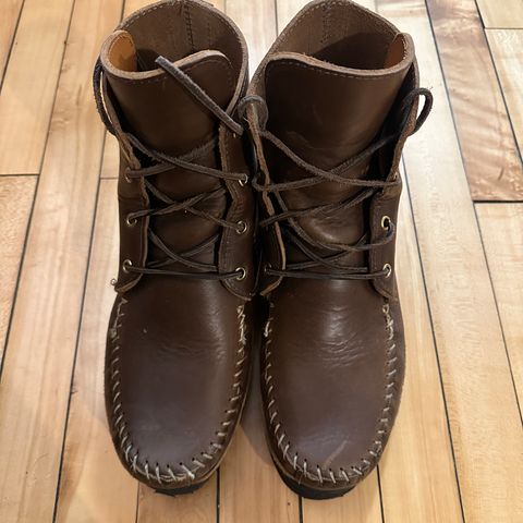 Fish Creek Moccasin Hardsole Boot in Horween Olive Chromexcel