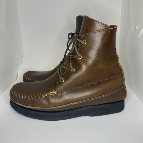 Fish Creek Moccasin Hardsole Boot in Horween Olive Chromexcel