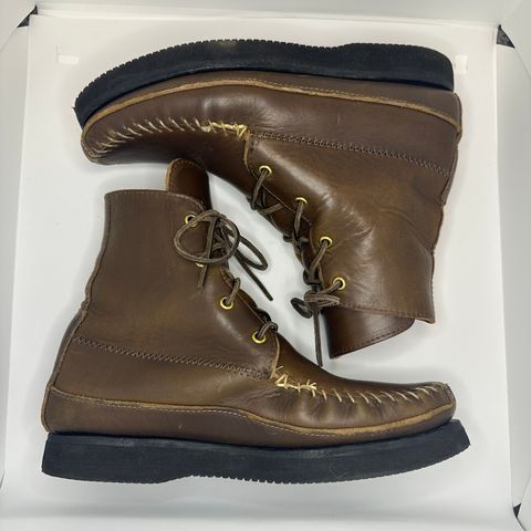 Fish Creek Moccasin Hardsole Boot in Horween Olive Chromexcel