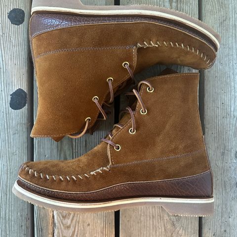 Fish Creek Moccasin 6” Boot in Rusty Brown Suede
