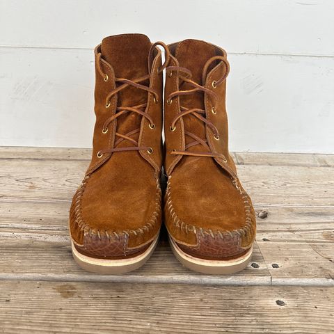 Fish Creek Moccasin 6” Boot in Rusty Brown Suede