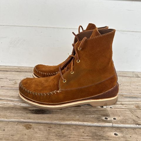 Fish Creek Moccasin 6” Boot in Rusty Brown Suede
