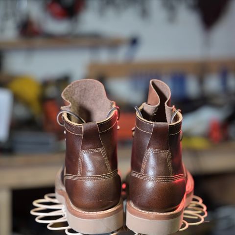 View photo of White's 350 Cutter in Horween Cinnamon Waxed Flesh