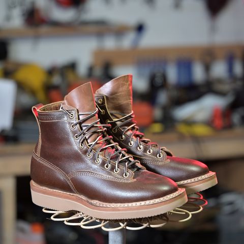 View photo of White's 350 Cutter in Horween Cinnamon Waxed Flesh