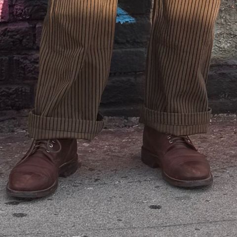 Grant Stone Garrison Boot in Gallun Red Waxed Deer