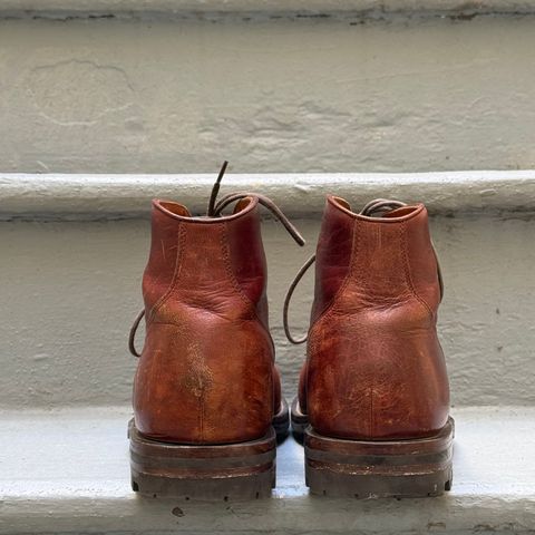 Grant Stone Garrison Boot in Gallun Red Waxed Deer