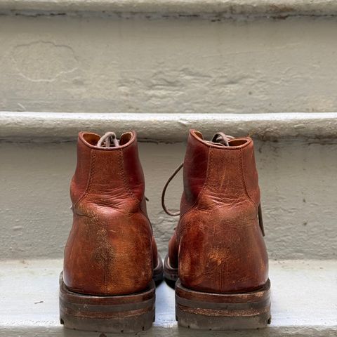 Grant Stone Garrison Boot in Gallun Red Waxed Deer