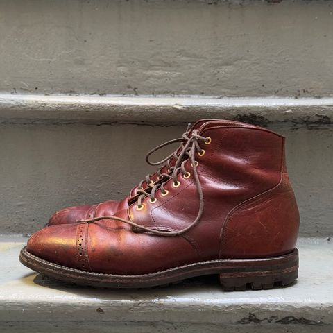 Grant Stone Garrison Boot in Gallun Red Waxed Deer