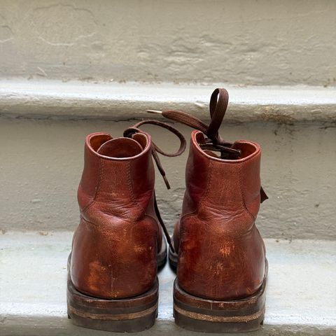 Grant Stone Garrison Boot in Gallun Red Waxed Deer
