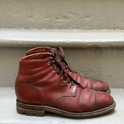 Grant Stone Garrison Boot in Gallun Red Waxed Deer