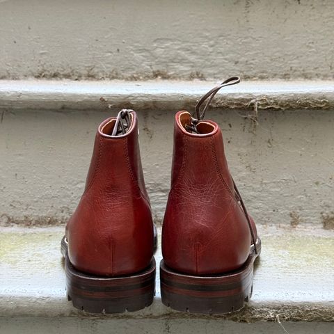 Grant Stone Garrison Boot in Gallun Red Waxed Deer